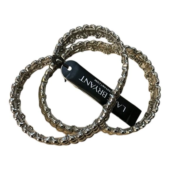Lane Bryant silver tone stretch bracelet  NWT - Picture 3 of 3